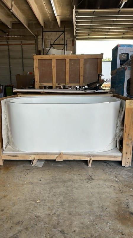 Apaiser Marble 69" x 39" Free Standing Bathtub