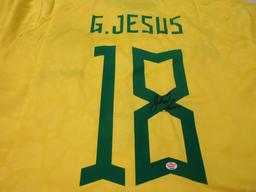 Gabriel Jesus of Brasil signed autographed soccer jersey PAAS COA 448