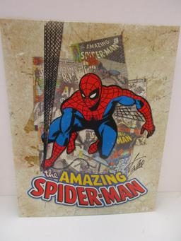 Stan Lee Spiderman signed autographed 16"x12.5" tin sign PAAS COA 810