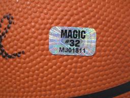 Larry Bird Magic Johnson signed autographed full size basketball Larry Bird Magic Johnson Holo