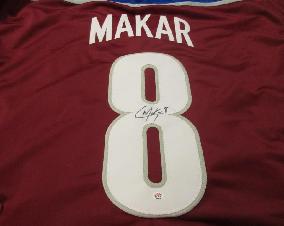 Cale Makar of the Colorado Avalanche signed autographed hockey jersey PAAS COA 225