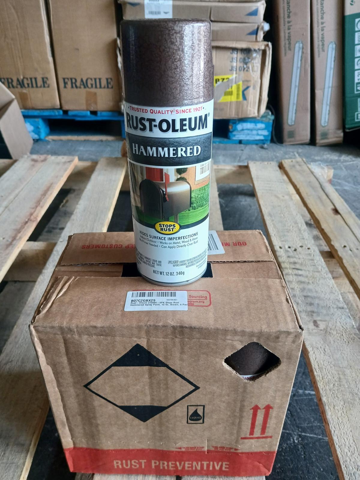 RUST-OLEUM Hammered Spray Paint / Trusted Quality Since 1921 #TC-2P Metallic Brown