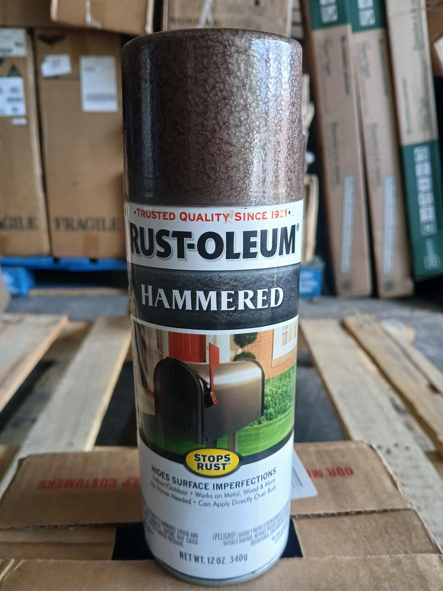 RUST-OLEUM Hammered Spray Paint / Trusted Quality Since 1921 #TC-2P Metallic Brown