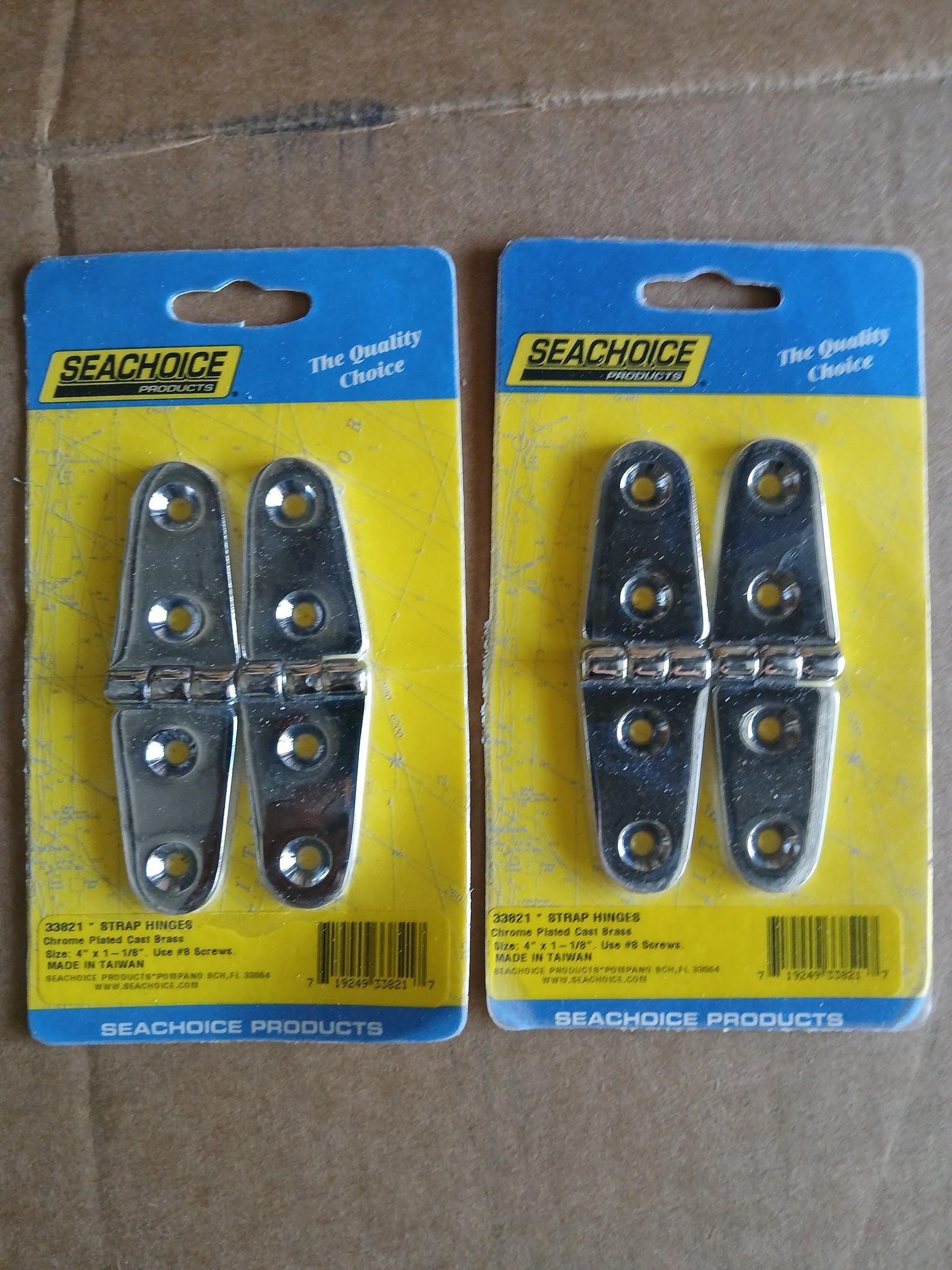 SEACHOICE PRODUCTS # 33951 Butt Hinges W/ Base / Boating Hing