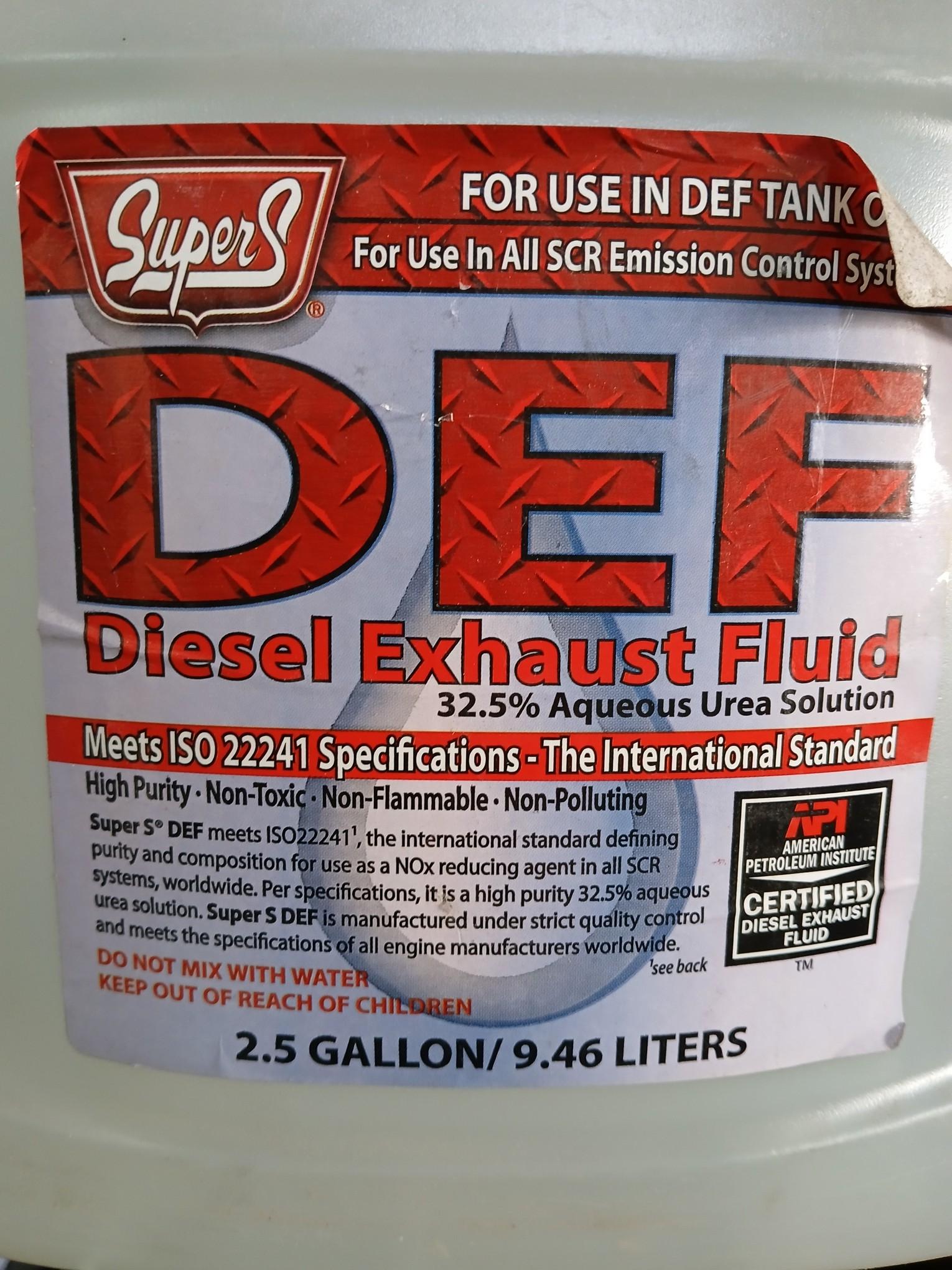 SUPER S DEF Siesel Exhaust Fluid / For SCR Emmissions Control