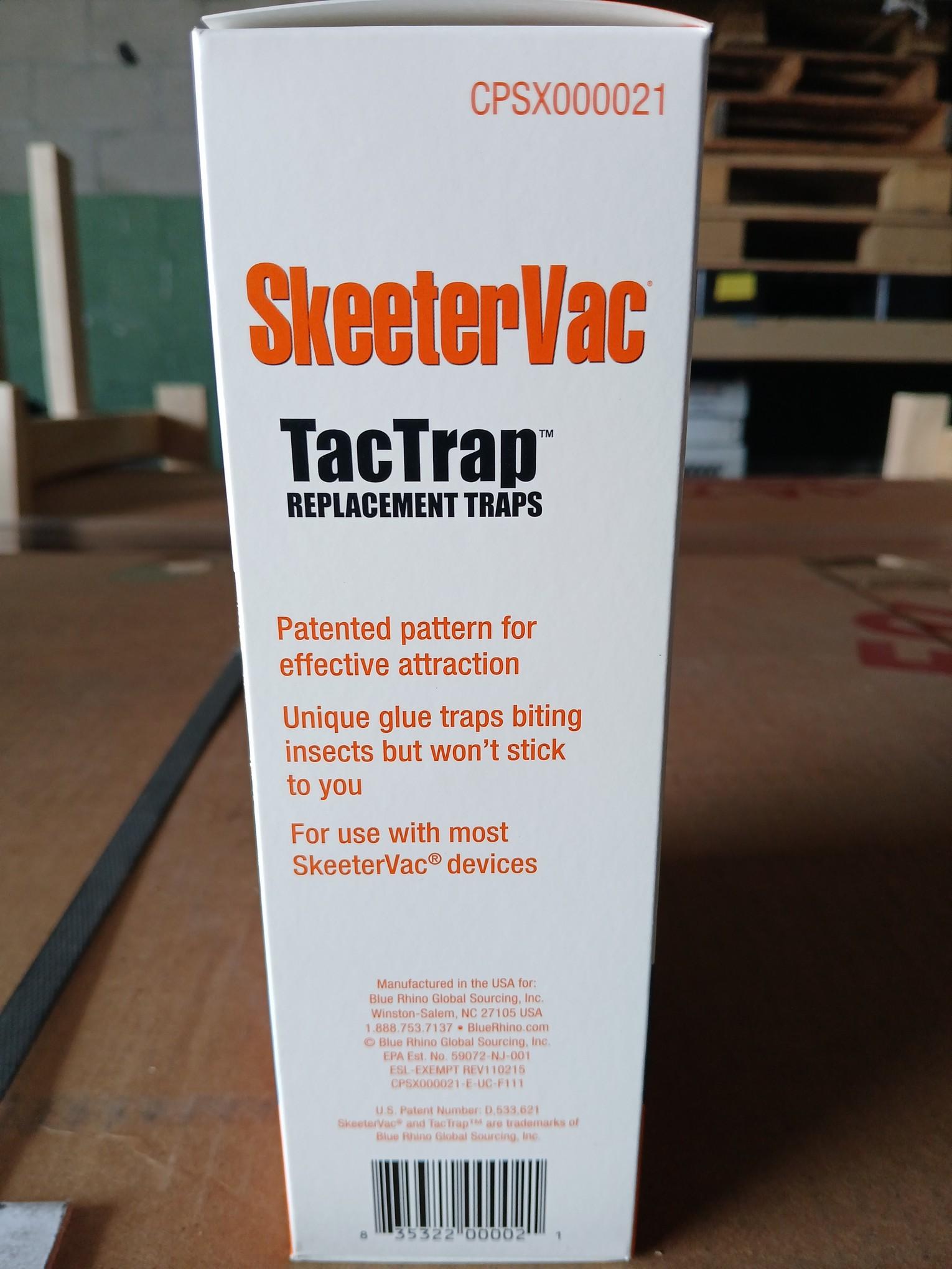 SKEETERVAC TacTrap Replacment Traps / 24 Hour Protection 2 Per Box We are selling by the box.