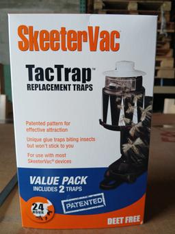 SKEETERVAC TacTrap Replacment Traps / 24 Hour Protection 2 Per Box We are selling by the box.