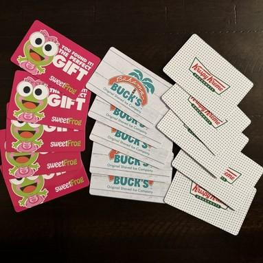 $150 Total Value - Sweet Frog, Bahama Buck's, Krispy Kreme