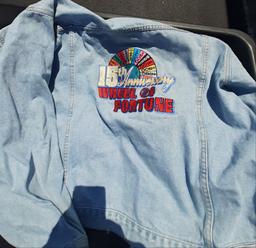 Blue Jean Jacket - Wheel of Fortune logo and Las Vegas Hilton - Size L