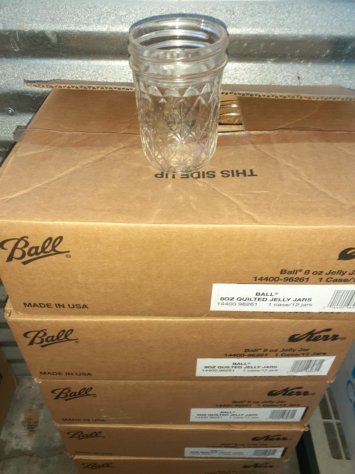 Ball's Mason Jars - 8 oz - 71 total - 12 per case