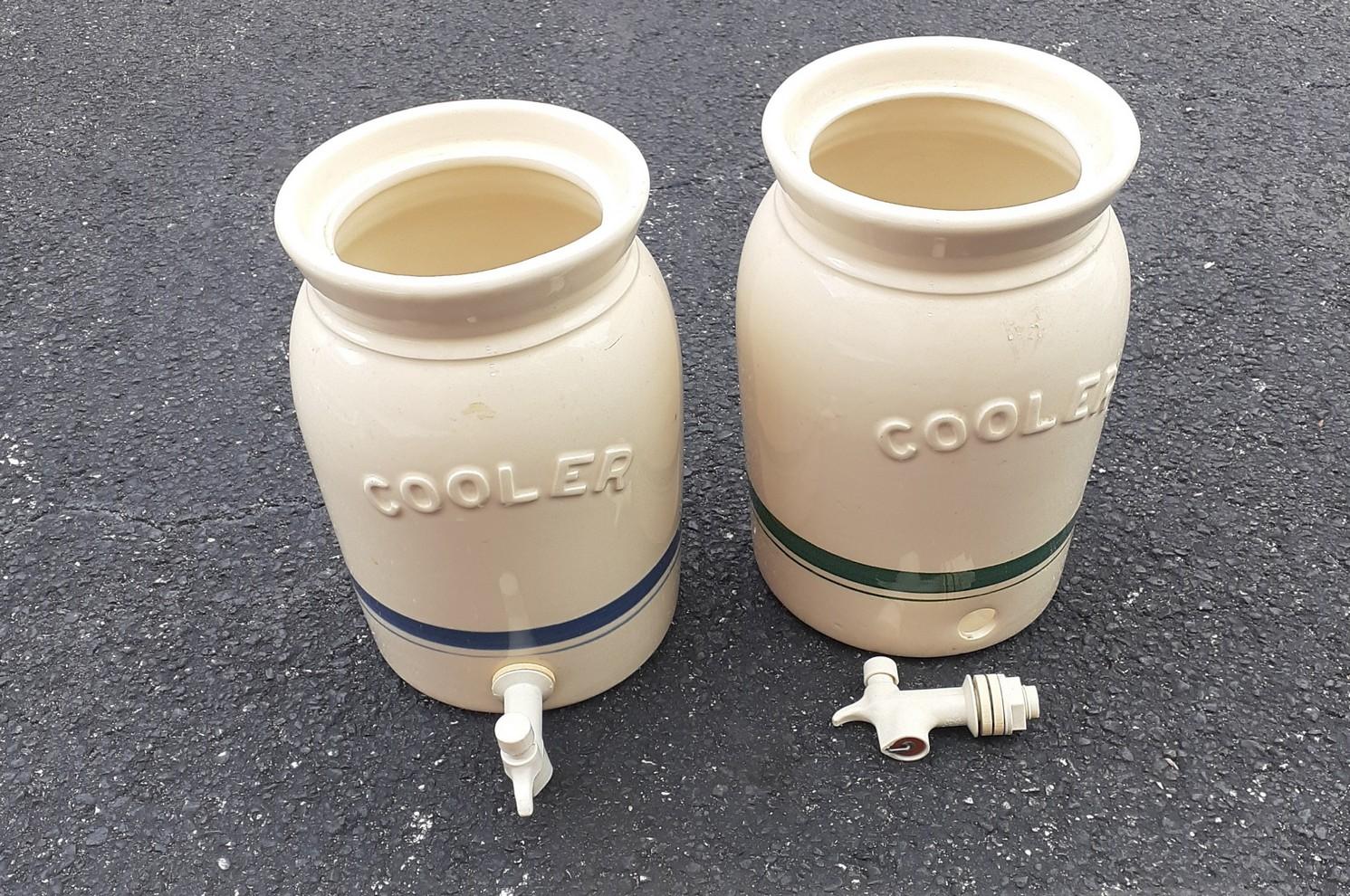 Ceramic Beverage dispensers - no top -lot of 2