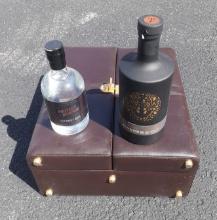 Black Anchor and Protect Revenue Rums with carrying case and Glasses