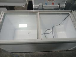 EXCELLENCE 60" Slide Top Freezer / Deep Freezer W/ Glass Door Slide Top