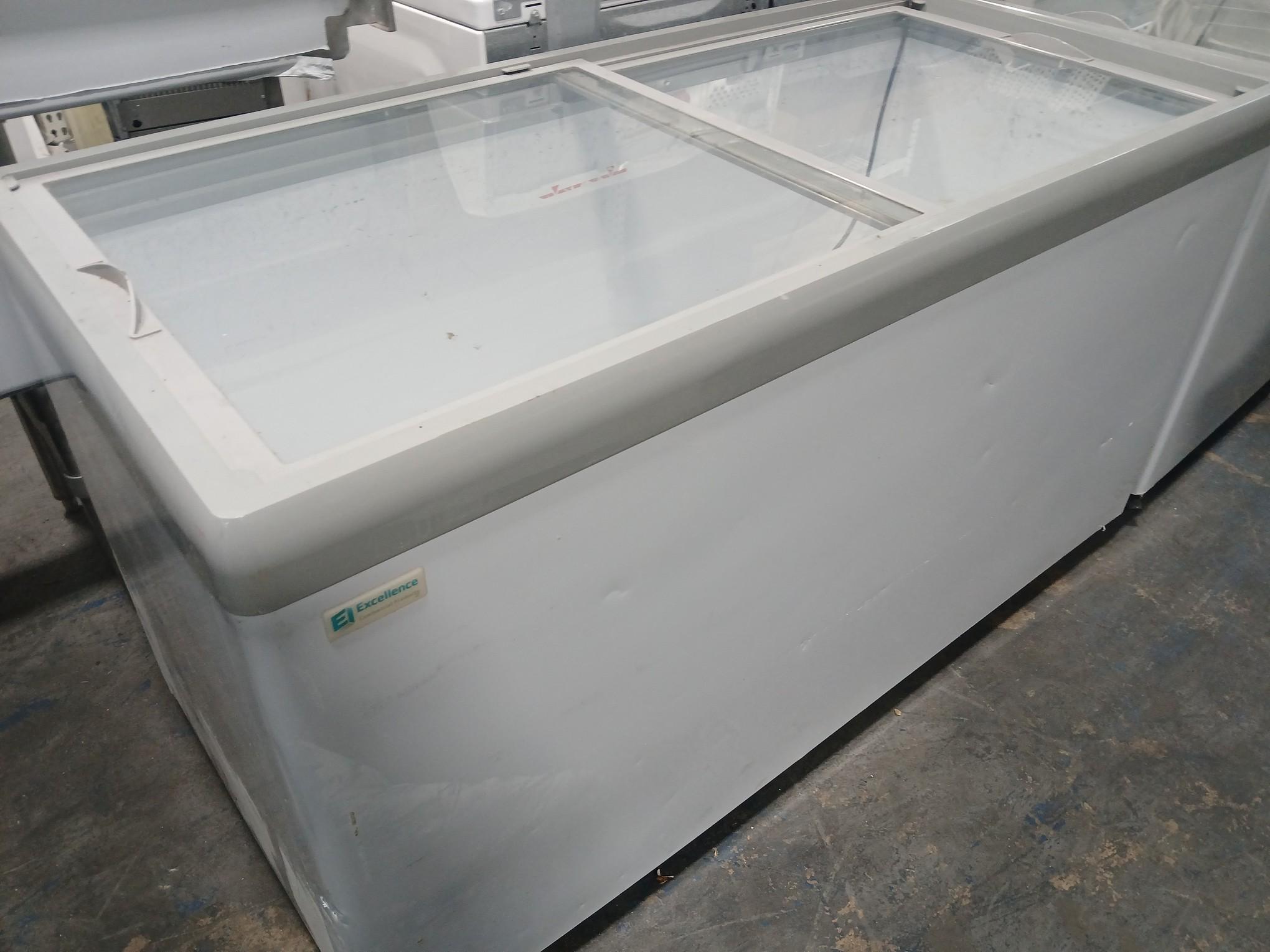 EXCELLENCE 60" Slide Top Freezer / Deep Freezer W/ Glass Door Slide Top