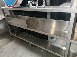 12' Stainless Steel Plate Rack / Restaurant Shelving Unit