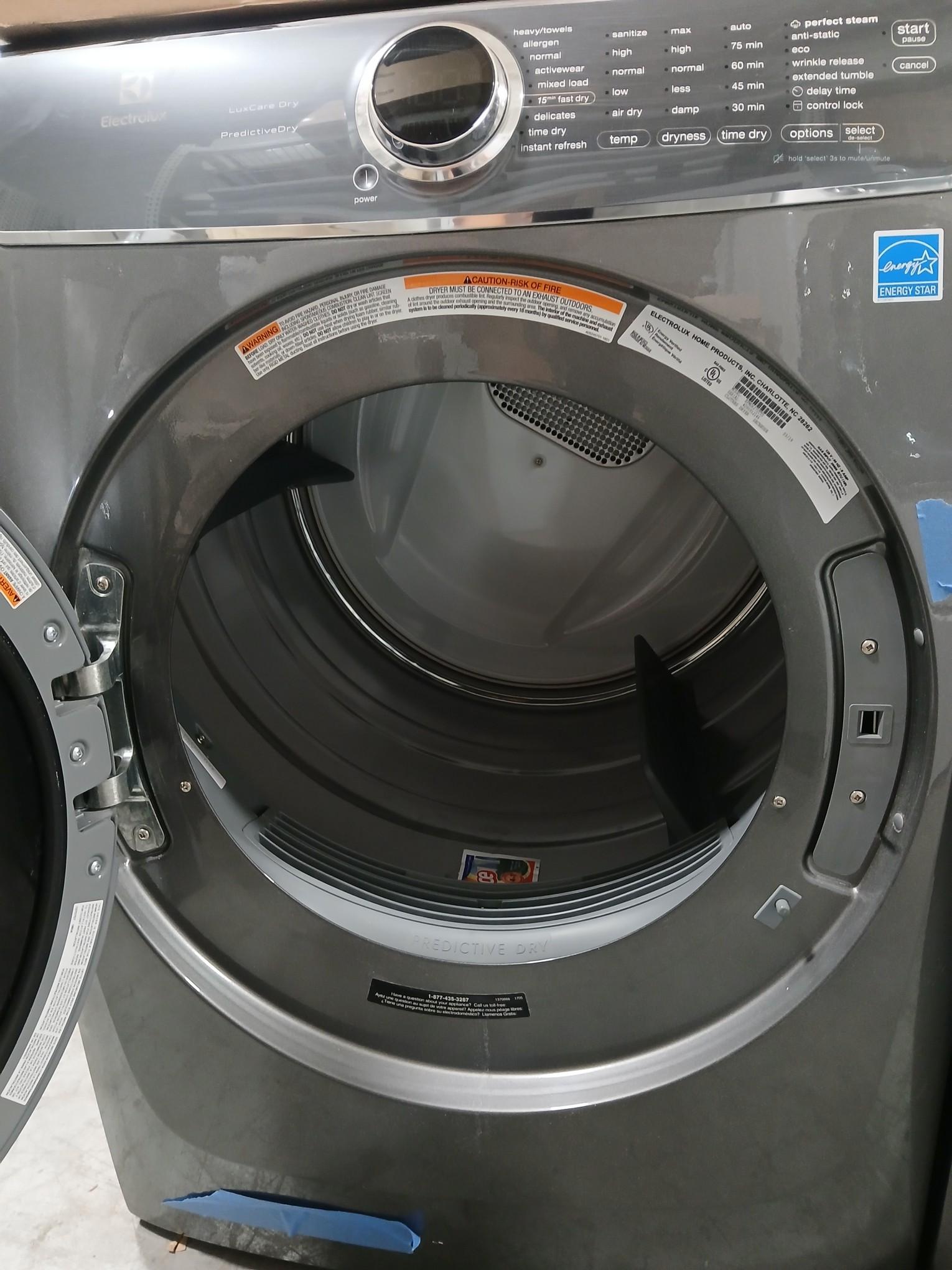 ELECTROLUX Model EFMG627UTTO Front Load Dryer / Front Loading Residential Dryer - The specs to this