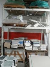 White Industrial Pallet Racking - One Section / (2) (10' (10' Uprights)) - 4 (8' Cross Beams) & 4 Gr
