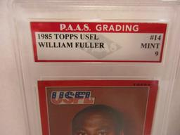 William Fuller Stars 1985 Topps USFL #14 graded PAAS Mint 9