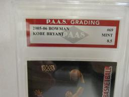 Kobe Bryant LA Lakers 2005-06 Bowman #69 graded PAAS Mint 8.5