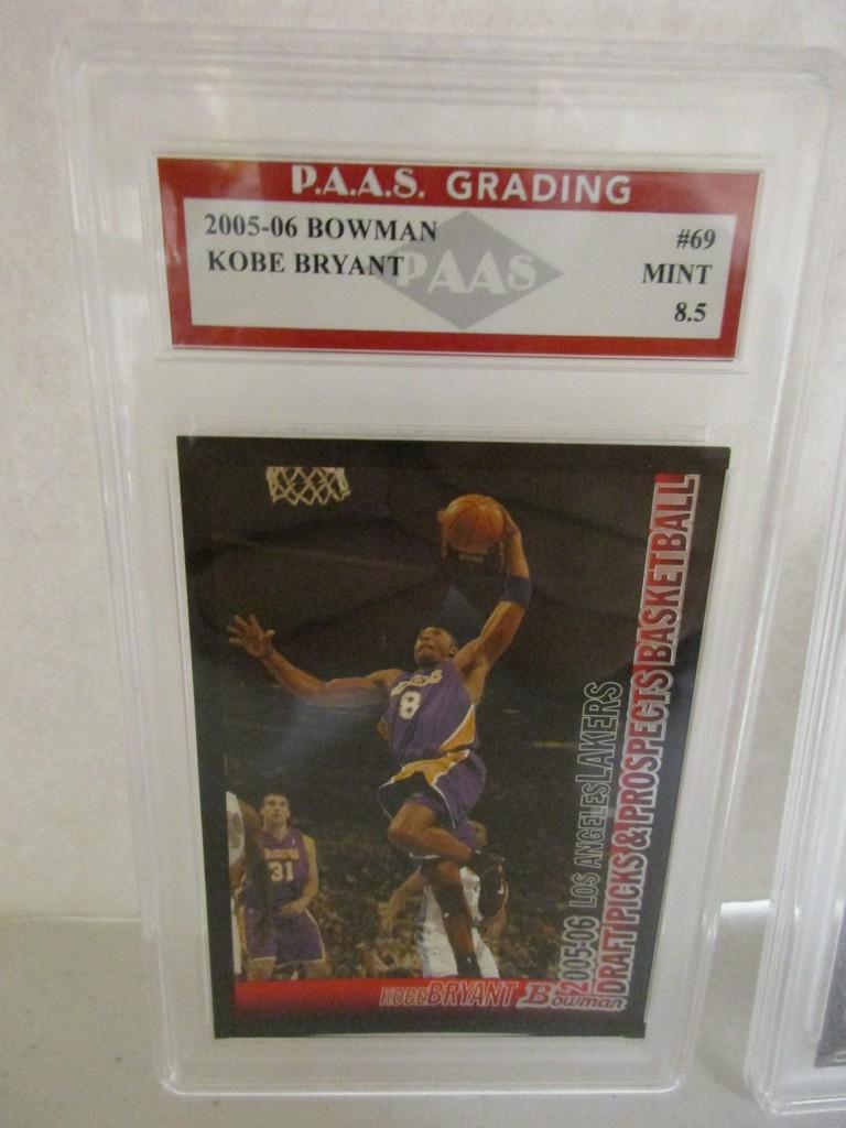 Kobe Bryant LA Lakers 2005-06 Bowman #69 graded PAAS Mint 8.5