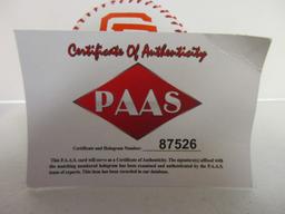 Mike Yastrzemski of the San Francisco Giants signed autographed logo baseball PAAS COA 526