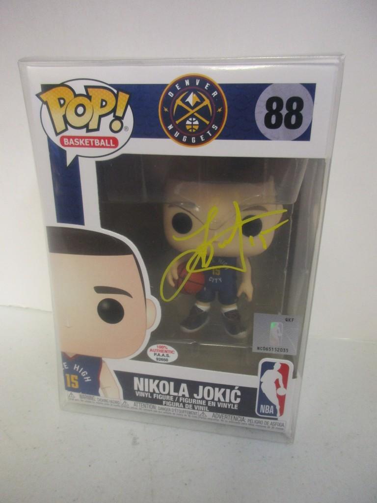 Nikola Jokic of the Denver Nuggets signed autographed Funko Pop Figure PAAS COA 650