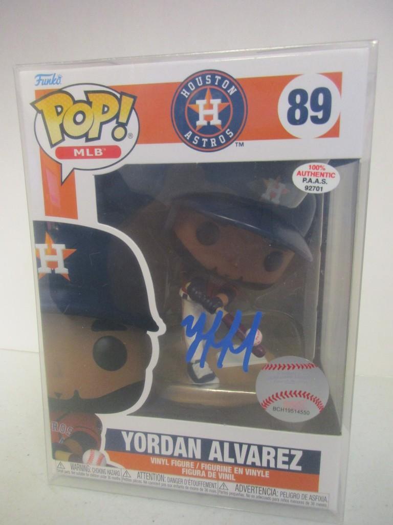Yordan Alvarez of the Houston Astros signed autographed Funko Pop Figure PAAS COA 701