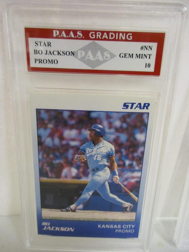 Bo Jackson KC Royals Star PROMO #NN graded PAAS Gem Mint 10