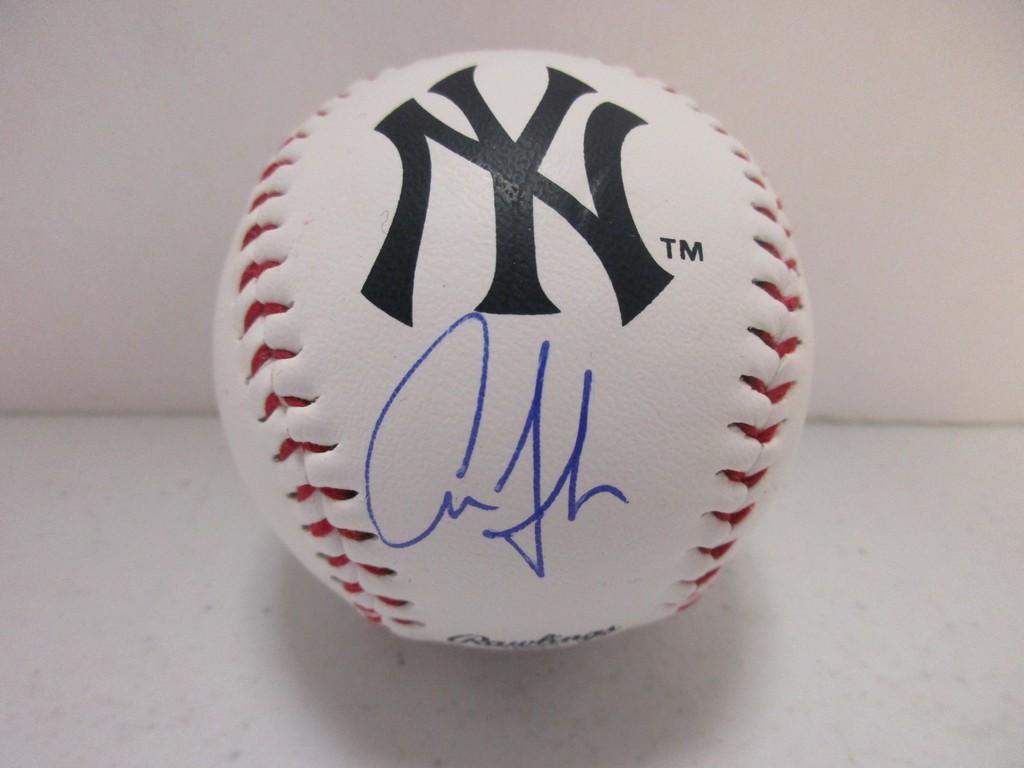 Aaron Judge of the New York Yankees signed autographed logo baseball PAAS COA 088