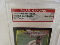 Jim Thome Cleveland Indians 1992 Topps McDonalds Baseballs Best ROOKIE #37 graded PAAS NM 8