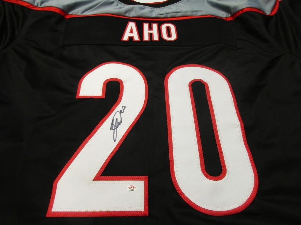 Sebastian Aho of the Carolina Hurricanes signed autographed hockey jersey PAAS COA 930