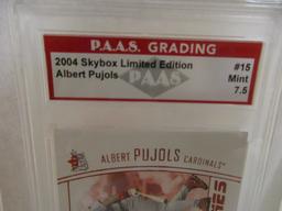 Albert Pujols Cardinals 2004 Skybox Limited Edition #15 graded PAAS Mint 7.5