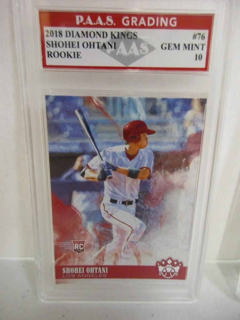 Shohei Ohtani LA Angels 2018 Diamond Kings ROOKIE #76 graded PAAS Gem Mint 10