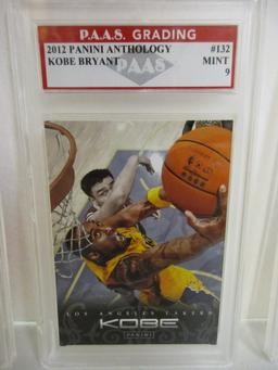 Kobe Bryant LA Lakers 2012 Panini Anthology #132 graded PAAS Mint 9