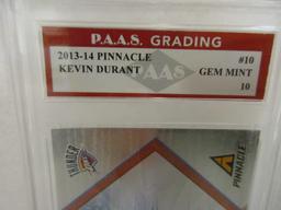 Kevin Durant OKC Thunder 2013-14 Pinnacle #10 graded PAAS Gem Mint 10