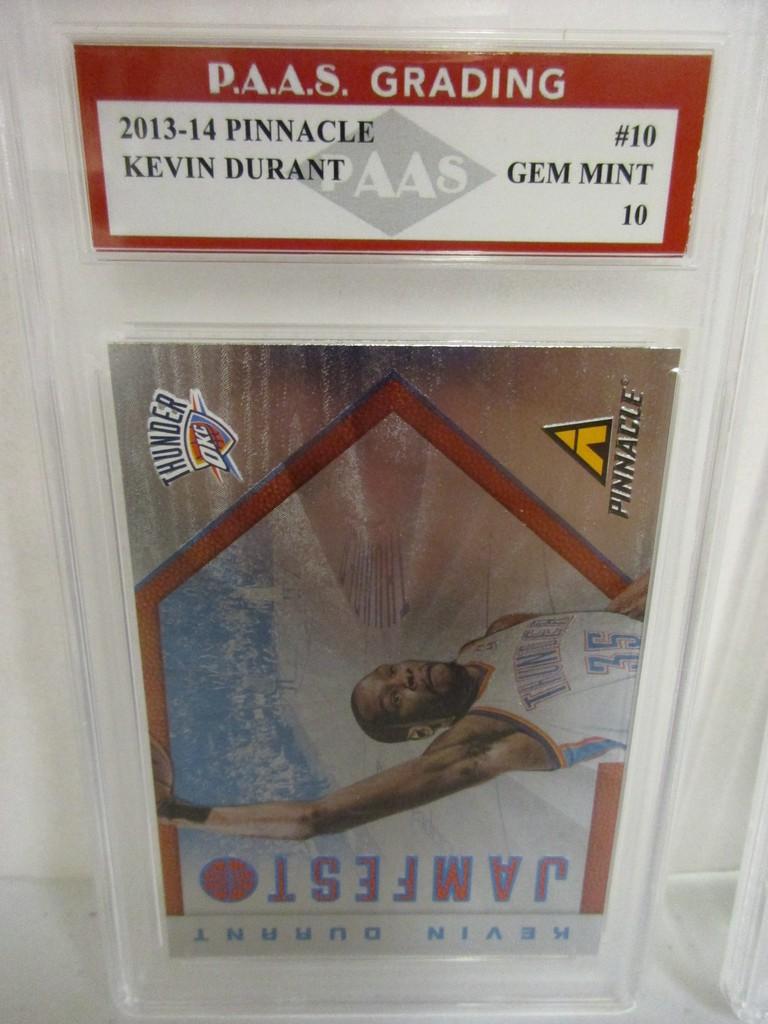 Kevin Durant OKC Thunder 2013-14 Pinnacle #10 graded PAAS Gem Mint 10