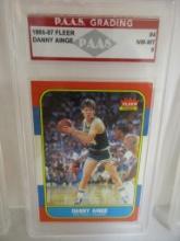 Danny Ainge Boston Celtics 1986-87 Fleer #4 graded PAAS NM-MT 8