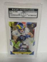 Cooper Kupp of the LA Rams signed autographed slabbed sportscard PAAS COA 050