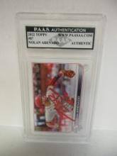 Nolan Arenado of the St Louis Cardinals signed autographed slabbed sportscard PAAS COA 138