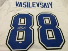 Andrei Vasilevskiy of the Tampa Bay Lightning signed autographed hockey jersey PAAS COA 436