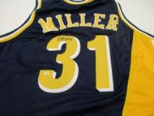 Reggie Miller of the Indiana Pacers signed autographed basketball jersey PAAS COA 066