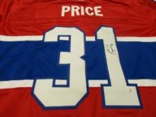 Carey Price of the Montral Canadiens signed autographed hockey jersey PAAS COA 271