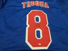Jacob Trouba of the NY Rangers signed autographed hockey jersey PAAS COA 185