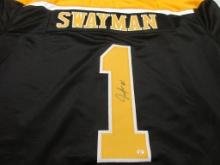 Jeremy Swayman of the Boston Bruins signed autographed hockey jersey PAAS COA 149