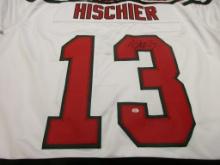 Nico Hischier of the NJ Devils signed autographed hockey jersey PAAS COA 001