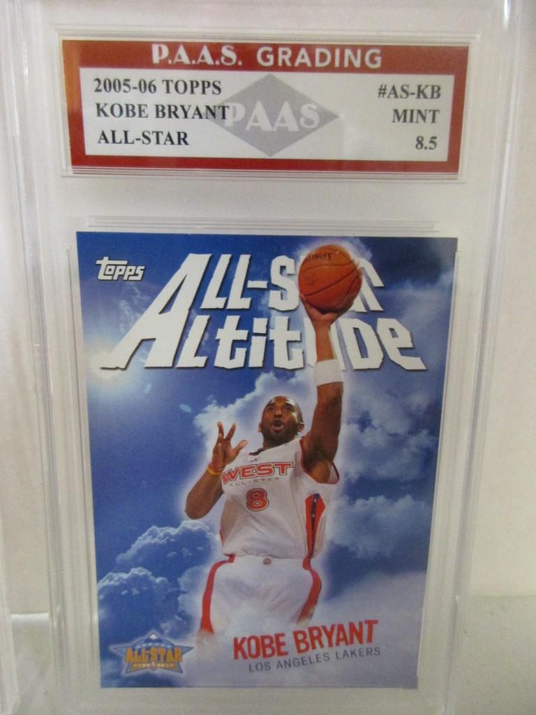 Kobe Bryant LA Lakers 2005-06 Topps All Star #AS-KB graded PAAS Mint 8.5