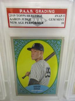 Aaron Judge Yankees 2019 Topps Heritage New Age Performer #NAP-5 graded PAAS Gem Mint 10