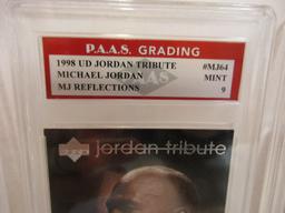 Michael Jordan Chicago Bulls 1998 UD Jordan Tribute MJ Reflections #MJ64 graded PAAS Mint 9