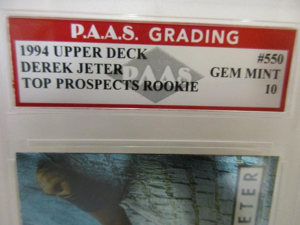 Derek Jeter NY Yankees 1994 Upper Deck Top Prospect ROOKIE #550 graded PAAS Gem Mint 10