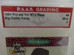 Big Daddy Kane 1991 Pro Set Yo! MTV Raps #8 graded PAAS Mint 9